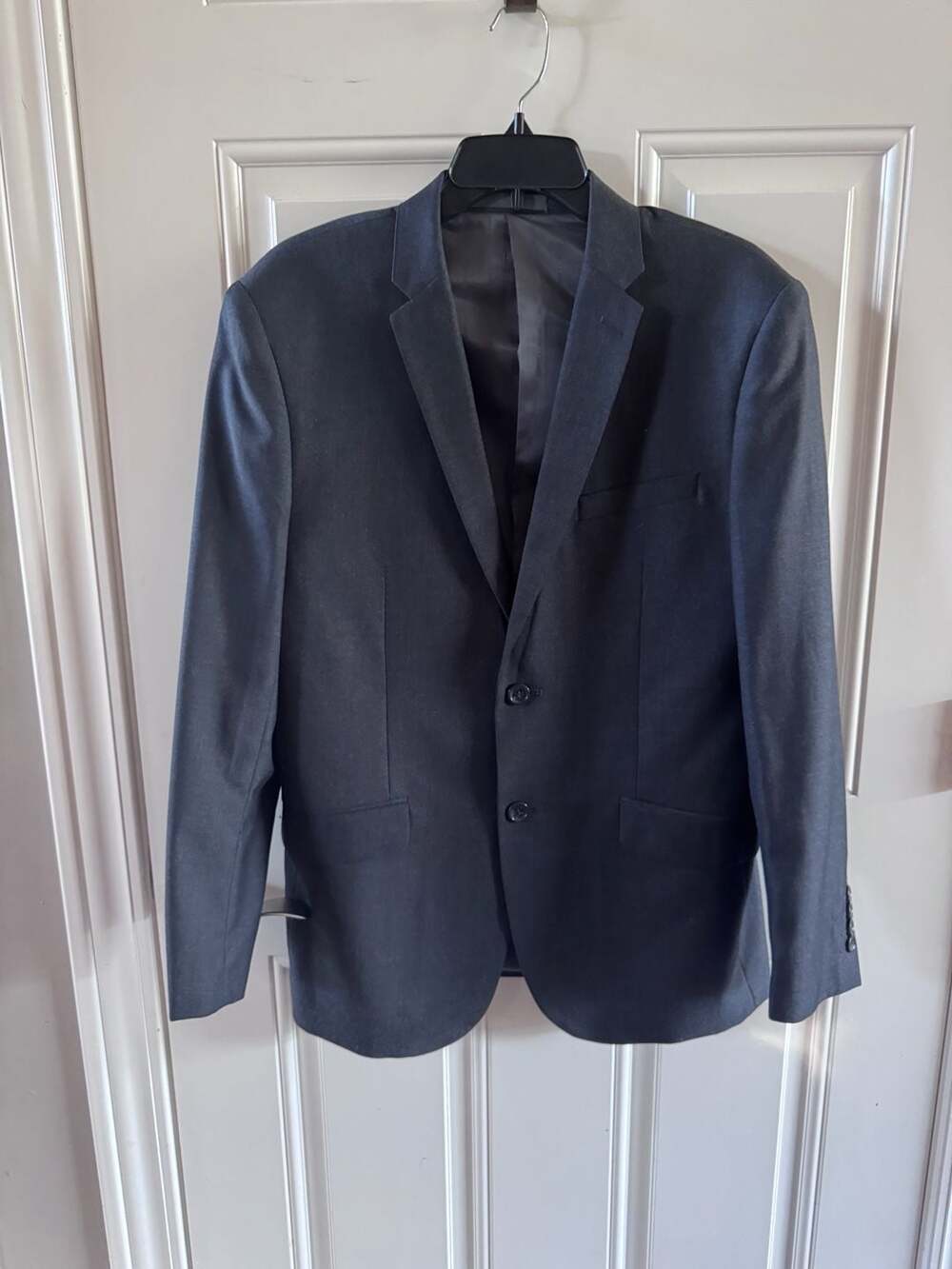 Men’s Bespoke Design Charcoal Slim Fit Suit Sport Coat Blazer 40R